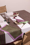 Machli Napkins (Set of 4) | Orchid + Celadon