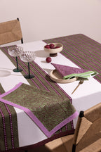 Machli Napkins (Set of 4) | Orchid + Celadon