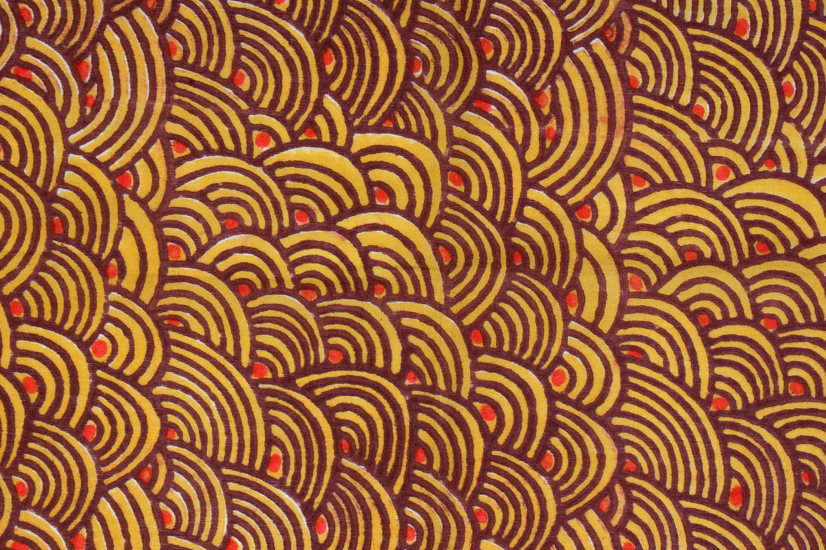 Machli Napkins (Set of 4) | Vermillion + Ochre