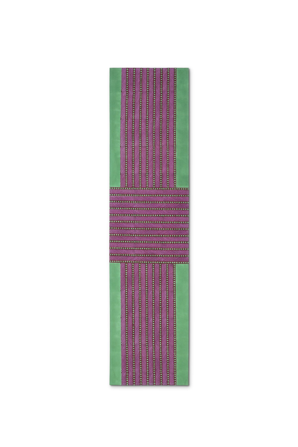 Mor Cross Table Runner | Orchid + Celadon