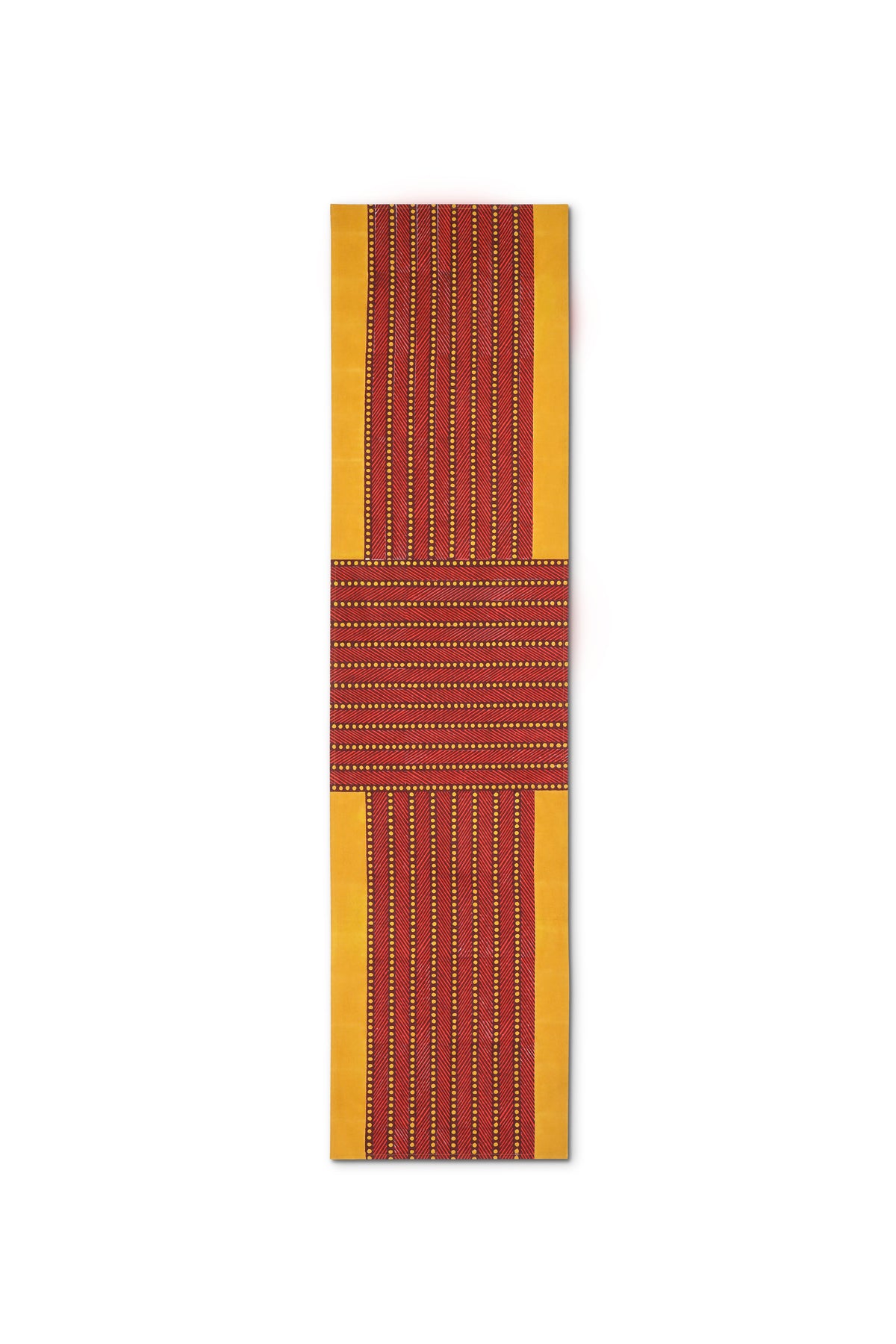 Mor Cross Table Runner | Vermillion + Ochre