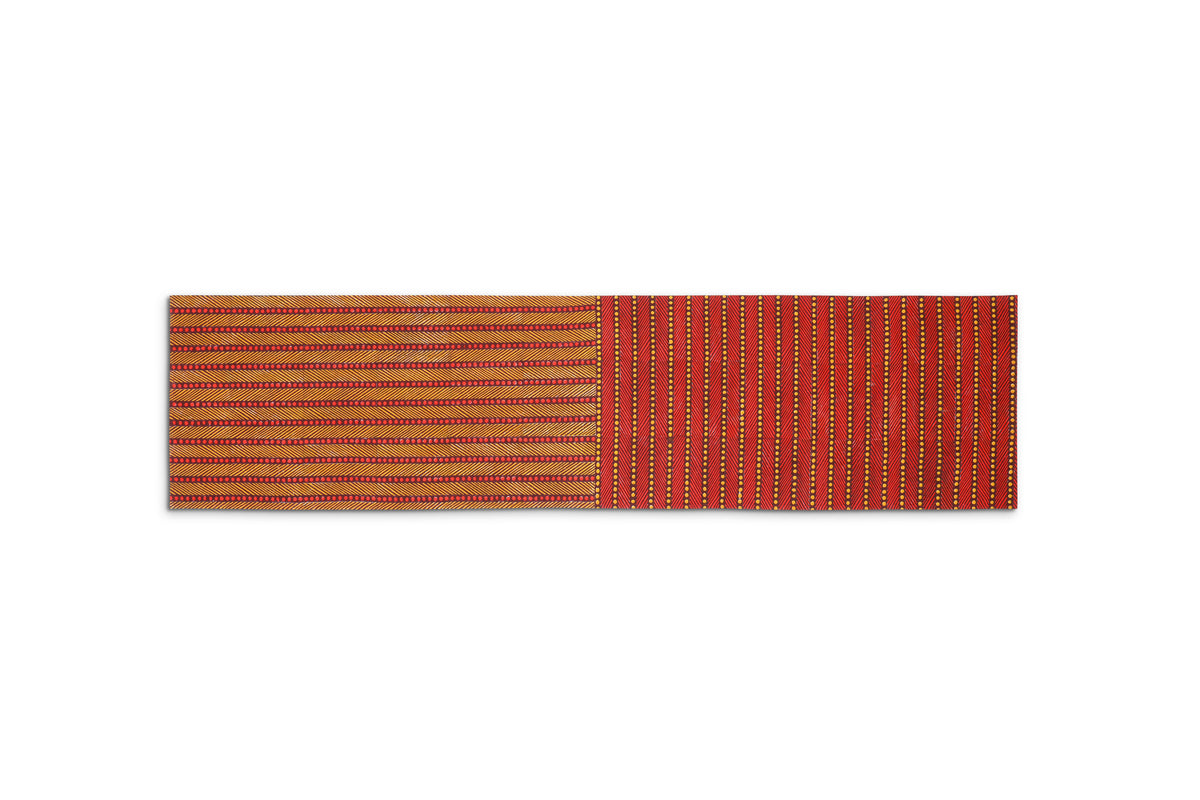 Mor Split Table Runner | Vermillion + Ochre