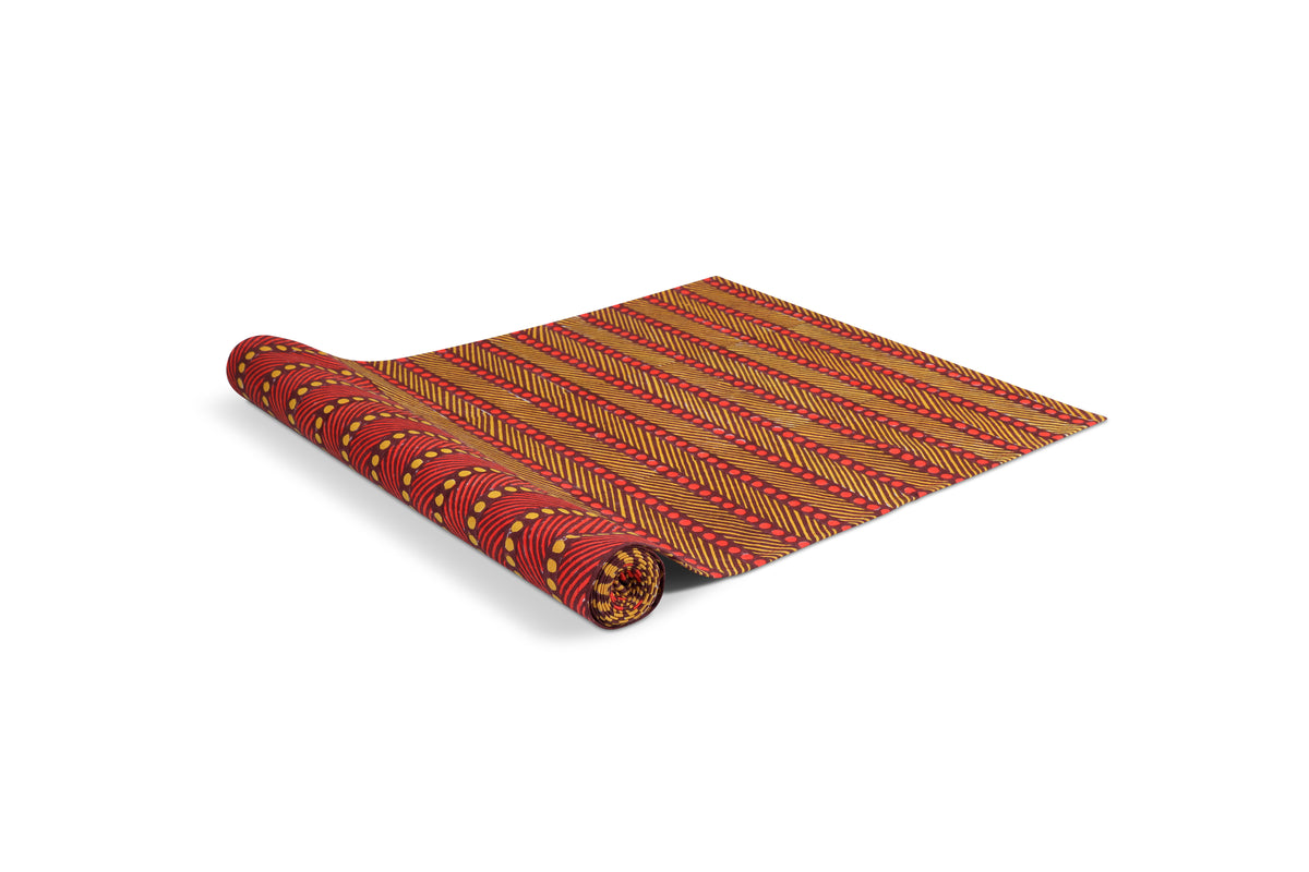 Mor Split Table Runner | Vermillion + Ochre