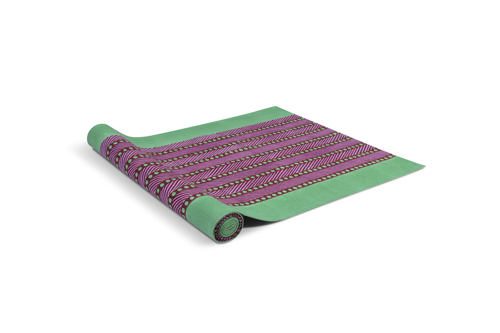 Mor Cross Table Runner | Orchid + Celadon