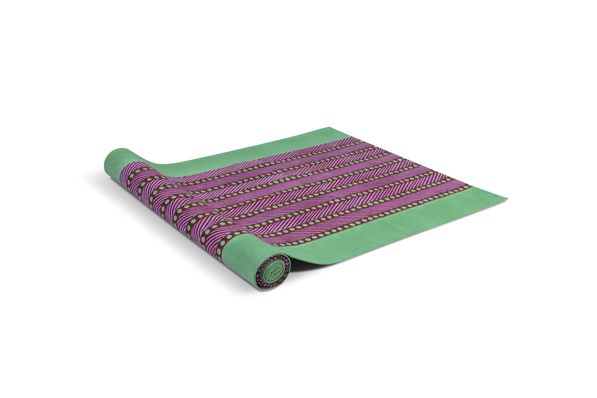 Mor Cross Table Runner | Orchid + Celadon