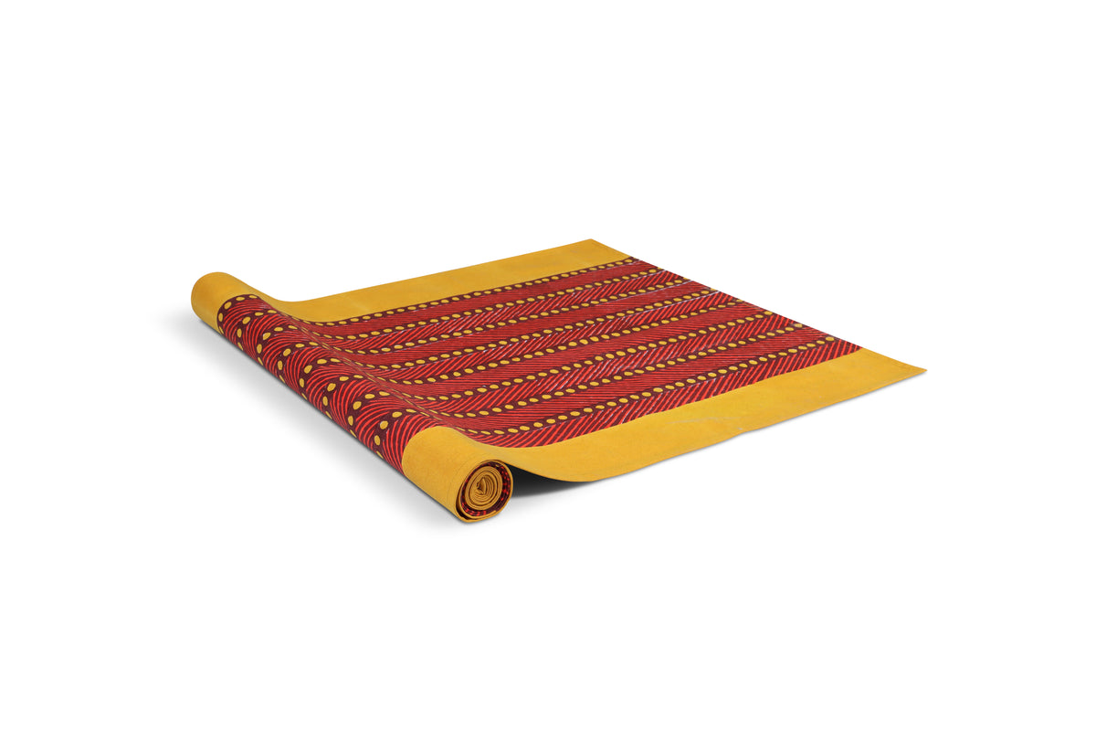 Mor Cross Table Runner | Vermillion + Ochre