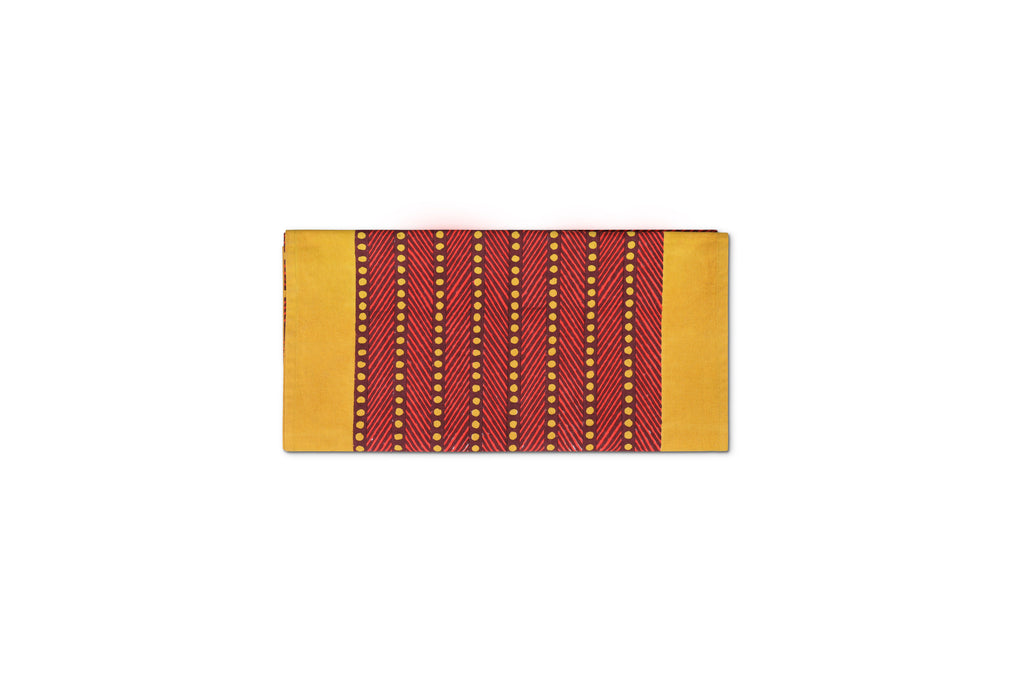 Mor Cross Table Runner | Vermillion + Ochre