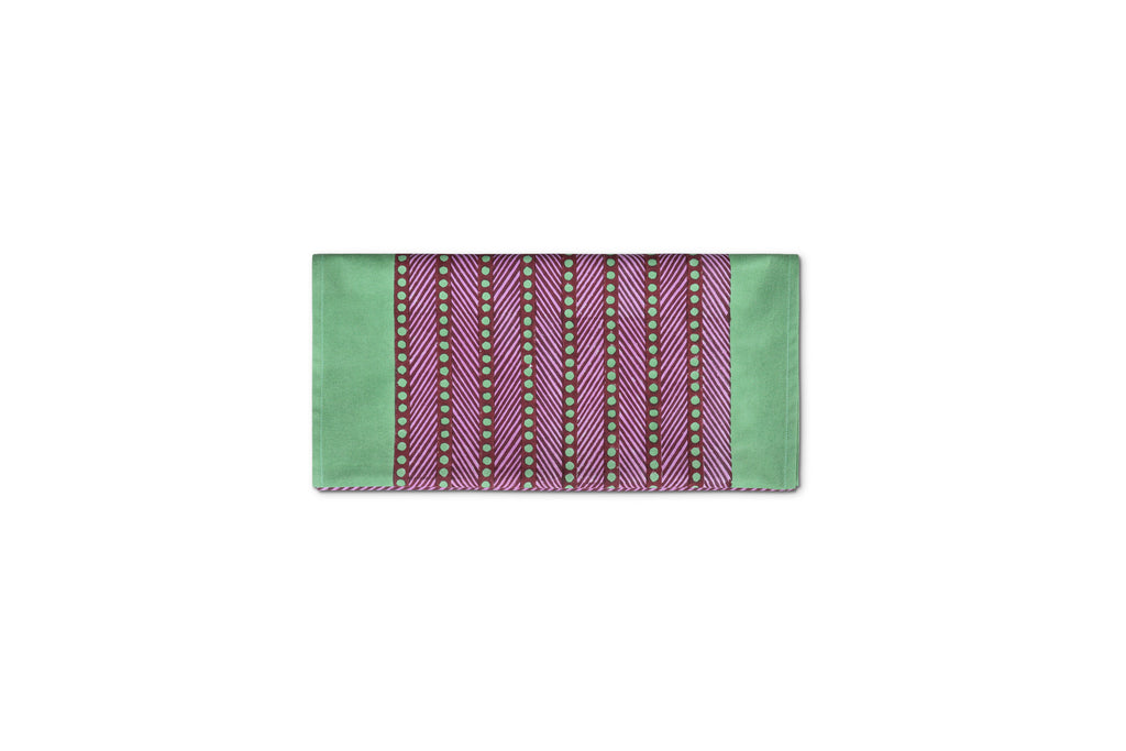 Mor Cross Table Runner | Orchid + Celadon