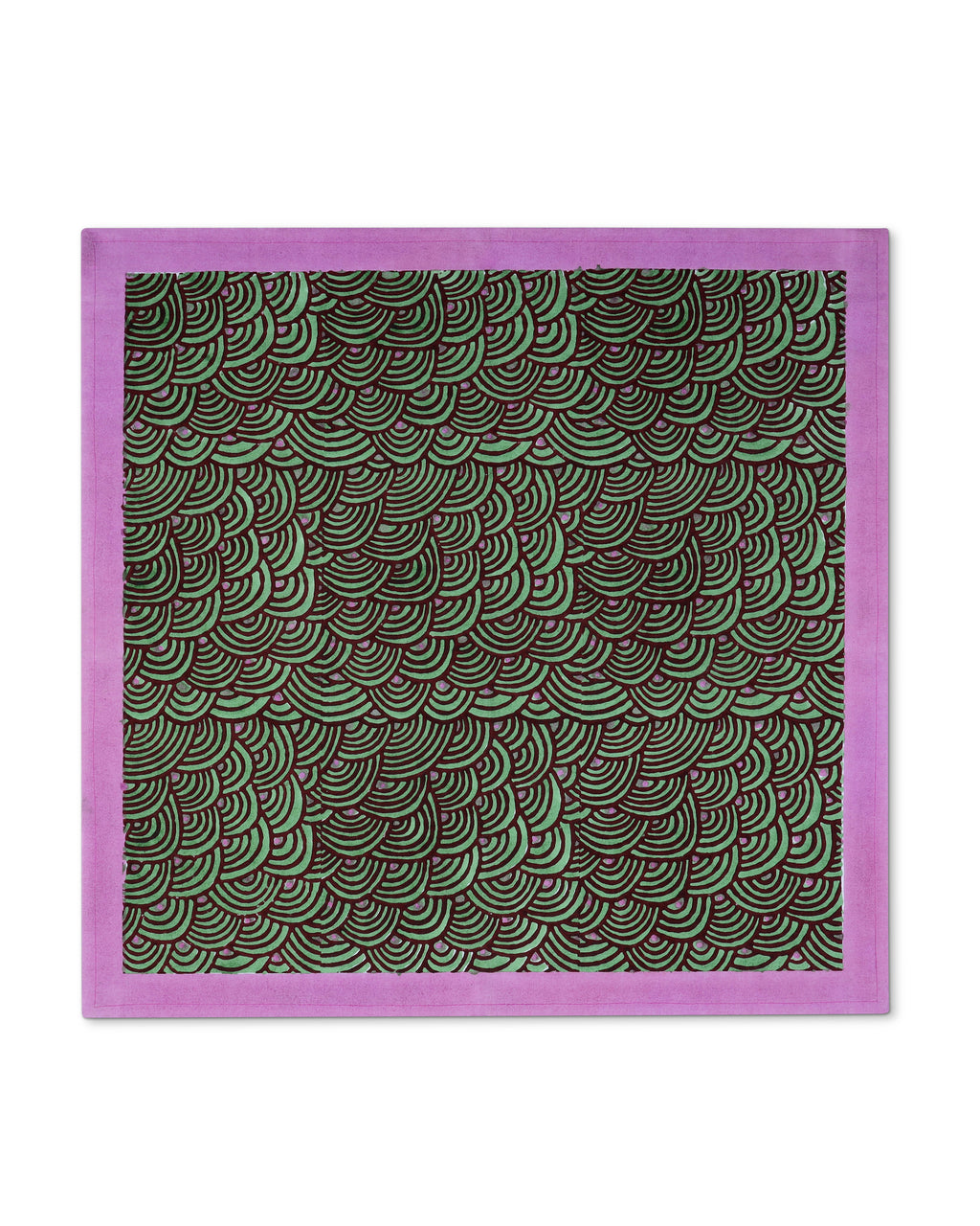 Machli Napkins (Set of 4) | Orchid + Celadon