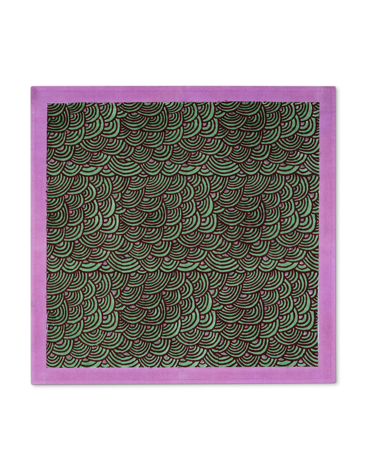 Machli Napkins (Set of 4) | Orchid + Celadon