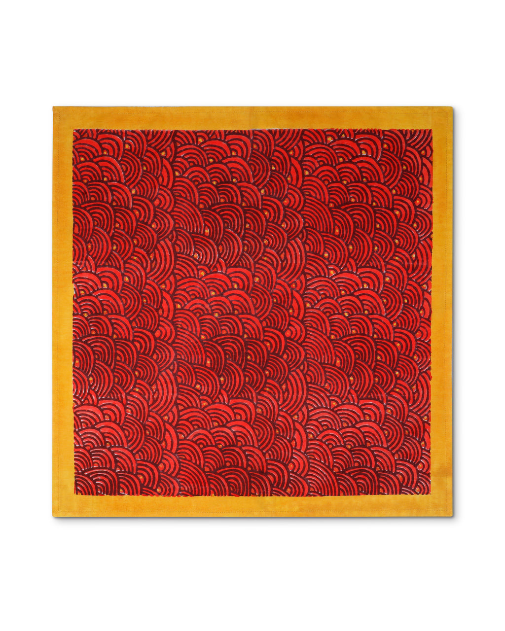 Machli Napkins (Set of 4) | Vermillion + Ochre