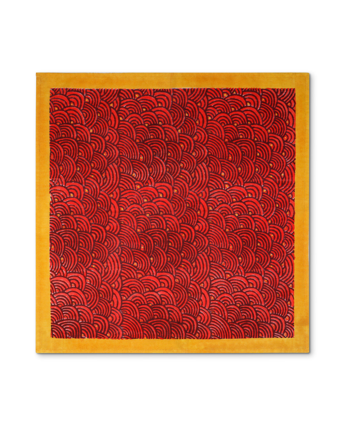 Machli Napkins (Set of 4) | Vermillion + Ochre