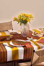Machli Napkins (Set of 4) | Vermillion + Ochre