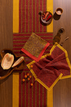 Machli Napkins (Set of 4) | Vermillion + Ochre