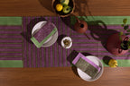 Mor Cross Table Runner | Orchid + Celadon