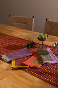 Mor Split Table Runner | Vermillion + Ochre