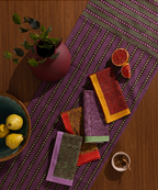 Mor Split Table Runner | Orchid + Celadon